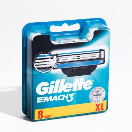 Exchange cassettes Gillette Mach3, 3 blades, 8 pcs-8