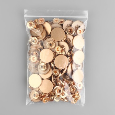 Installation button, alpha (S-shaped), d = 20 mm, golden matte color-3