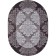Oval carpet Merinos Silver, size 250x400 cm, color Gray-Purple
