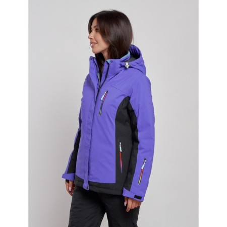 Ski jacket female, size 42, dark purple color-2