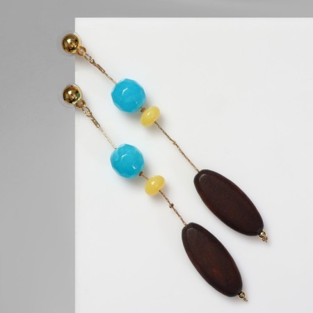 Earrings Assorted "Vacanda" style, sophisticated, color-1