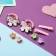 Hair set "Tiny" (2 elastic bands, 2 clamps, 4 crab) unicorn star, mix