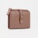 Women's wallet on the button, pink color