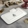 Porcelain rectangular dish with a sausage of Wilmax Teona, 20 × 12 cm, white color