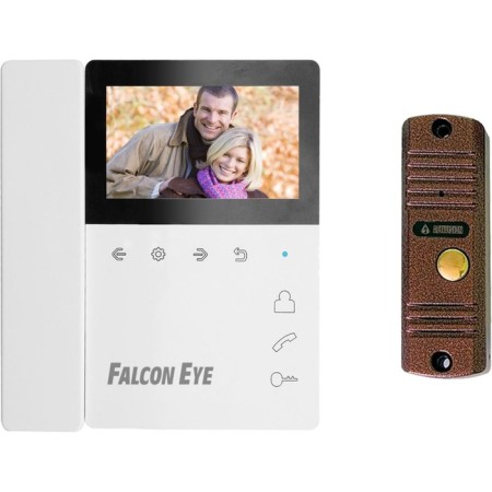 Falcon Eye Lira + AVC-305 video intercom, brown