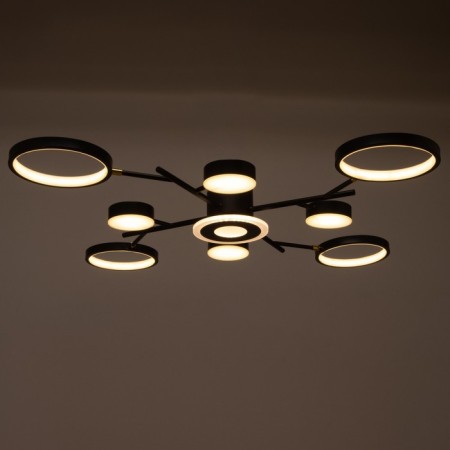 Luer with PDU 2300/9BK LED 190W 3000-6000K Black 85x85x9 cm Bayerlux-4