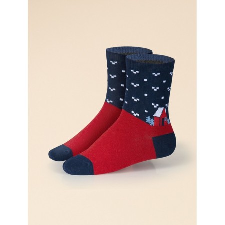 Nosk children's, size 18-20, the color is red, dark blue, 2 pcs-10