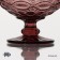 Glass Glass Magistro "La-Channel", 350 ml, 12 × 10.5 cm, pink color