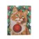 Diamond mosaic for the New Year with partial filling "Red cat", 20 x 25 cm, New Year's set for creativity