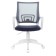 A chair for the operator Brabix Fly MG-396W, white plastic, grid, dark gray TW-04/TW-12