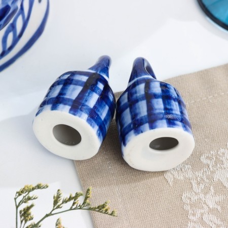 Set for spices "Lady with a rocker", 5 × 13 × 20 cm, gzhel-4