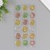 Stickers for creativity plastic "Warm wealth" 9.3x20.4 cm