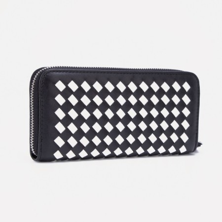 Women's wallet with lightning, black color-1