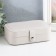 Casket to the leatherette for jewelry "Matte surface" beige 16x11x5 cm