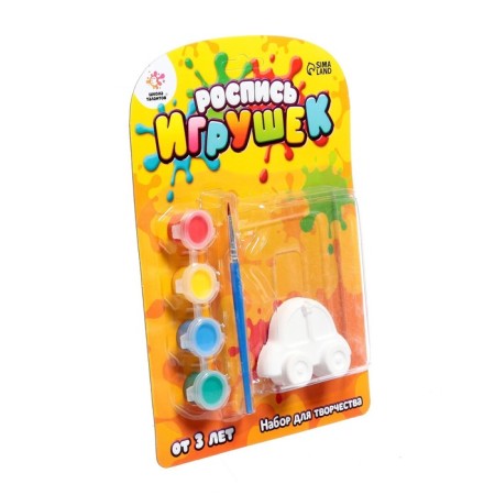 Set for creativity "painting toys from gypsum", auto mix-6