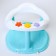 Bathing chair on suction cups, blue color