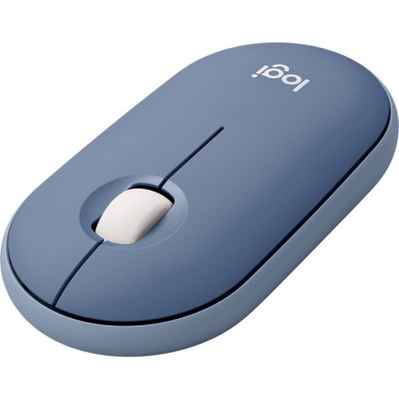 Mouse Logitech Pebble M350 Blue/Blue Optical (1000dpi) Silent Wireless BT/Radio U 107350-1