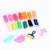 Modeling dough, 13 colors, 200 g, 2 molds, rink, syringe, color mix