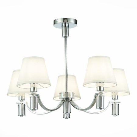 Suspended EVOLUCE lamp. SLE111303-05. Monza. 5x40 watts, E14, 69x69x24.5 cm, chromium color
