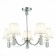 Suspended EVOLUCE lamp. SLE111303-05. Monza. 5x40 watts, E14, 69x69x24.5 cm, chromium color