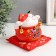 Piggy bank Ceramics "Cat Mani-Neko attracting wealth" red 9.5x12x11 cm