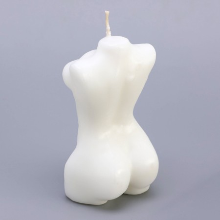 Figure candle in a gift box "Women's silhouette", 10 cm, white-5