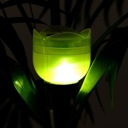 Garden lamp on the sunny battery "Yellow Tulip", 4.5 × 29 × 4.5 cm, 1 Led, glow white-7