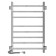 The electric heated towelputor "Sanprise" Quadro P8, 500x800 mm, right, chrome