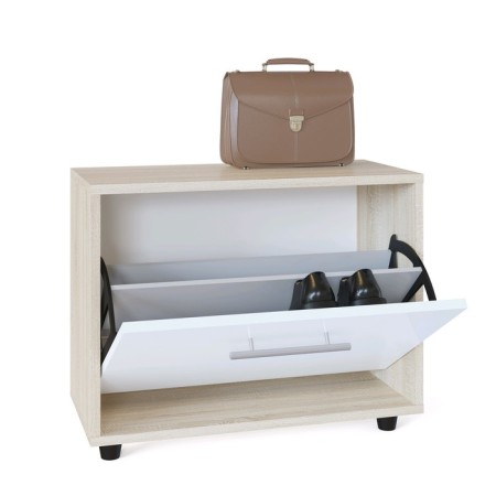 Shoe, 600 × 287 × 482 mm, sonoma oak color/white-1