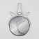 Desktop mirror - suspended “circle”, bilateral, with an increase, D mirror surface 16 cm, silver color
