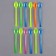 Tablespoons plastic, set 12 pcs., Mix colors