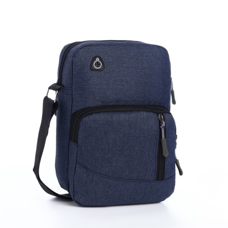 Male bag, blue color-1