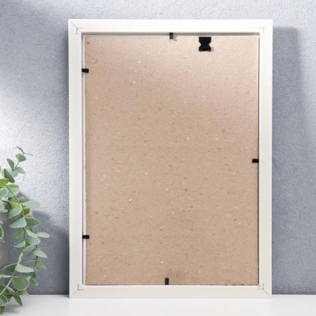 Photo frame A4 21x30 cm 281s Format white with silver (plastic screen)-5