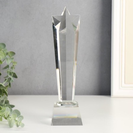 Souvenir glass "Stela award - star -Cristal" 24x7x5.5 cm
