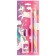 Chancellery set, sharpener, eraser, pencil, Minnie and unicorn mix