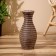 Vase wicker, floor 17x17x35 cm (+/- 3cm)