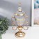 Interior metal souvenir, glass "Elegant Cup" gold 49x15x24 cm