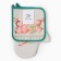 Set of kitchen. Ethel "Easter rabbit" mittens-seizure 20x28cm, 19x19cm tack, 100% HL