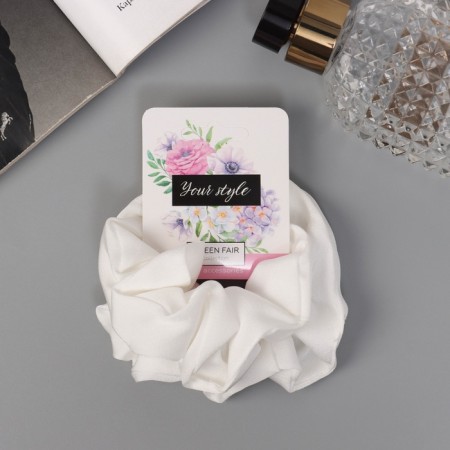 Hair elastic band "Orbit" (set 2 pcs) Ariadne Classic, 10 cm, white