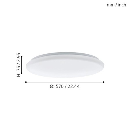 Giron lamp, 1x40W LED, 3000-5000K, 4000LM, white color-2