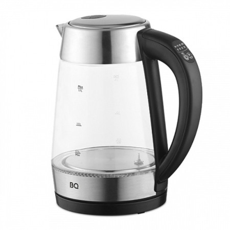 Electric kettle BQ KT1700G, glass, 1.7 l, 2200 watts, black-silver-2