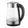 Electric kettle BQ KT1700G, glass, 1.7 l, 2200 watts, black-silver