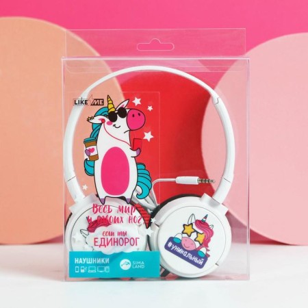 Falled headphones, "unicorn", 15.5 x 21 cm-1