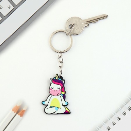 Acrylic keychain "Unicorn", 7.2 x 14 cm-1