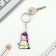 Acrylic keychain "Unicorn", 7.2 x 14 cm