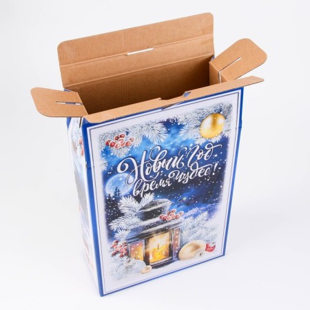 Box gift New Year's time of miracles 22.5 x 34 x 10 cm-3