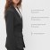 Women's jacket Minaku: Casual Collection Black Color, Rr. 48