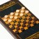 Sherkhan backgammon, wooden board 50 x 50 cm, with a field for playing checkers