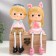 Souvenir Polystone "Bucks in the cap and a girl with a bow" dl. legs, set 2 pcs 6x7x17 cm