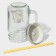 Glass jar with a lid and tube of the share "Comic", 450 ml, 10 × 7.5 × 13 cm,